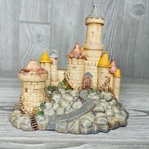 Vintage spoontique magical fairy castle with crystal ball decoration figurine
